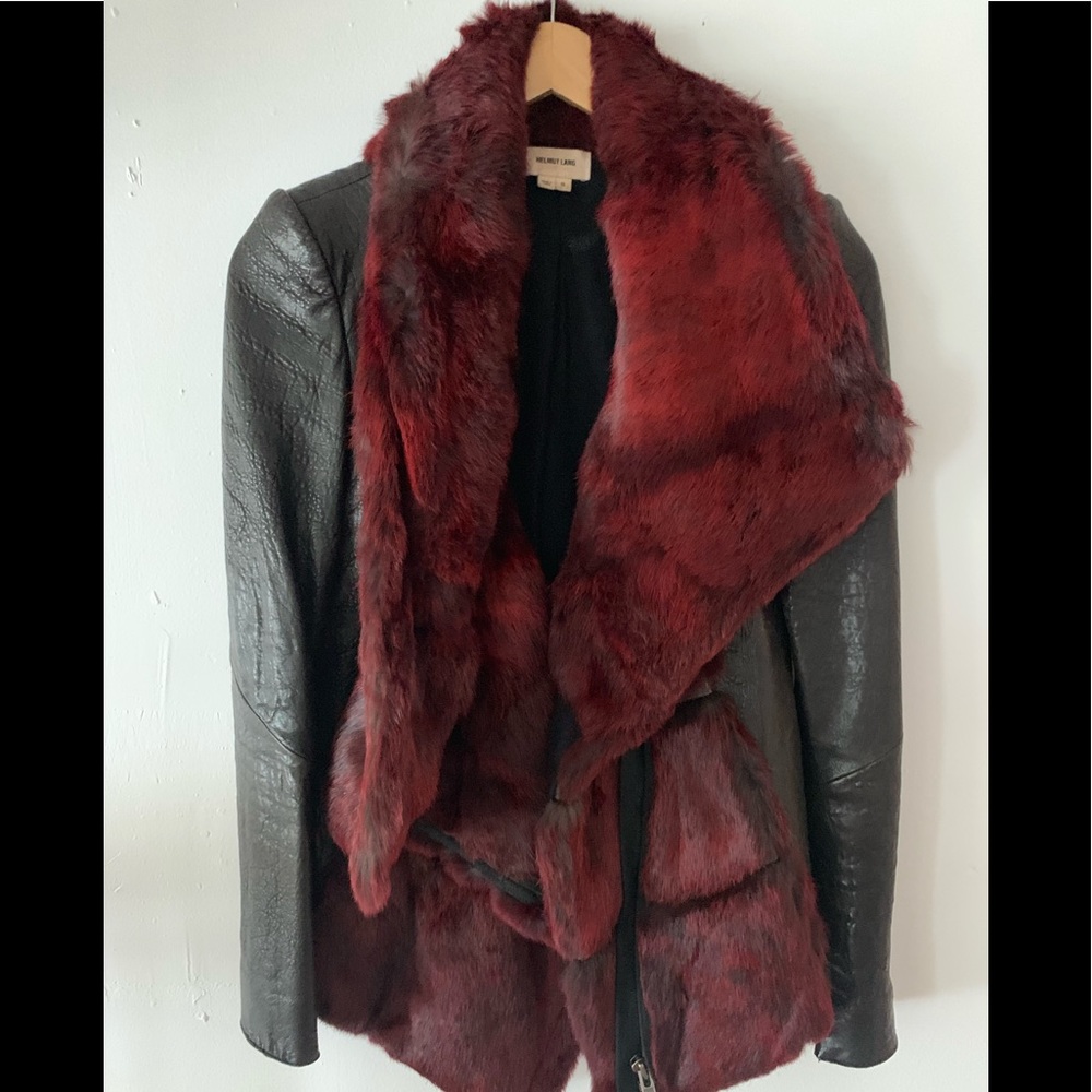 Helmut Lang fur coat